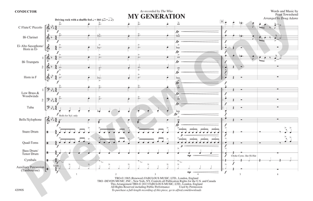 My Generation: Score