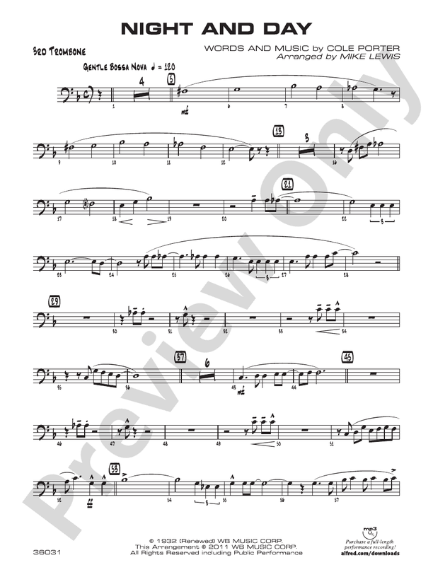 Night and Day: 3rd Trombone