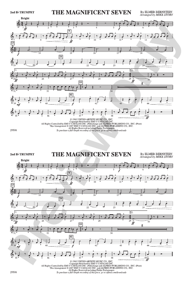 The Magnificent Seven: 2nd B-flat Trumpet