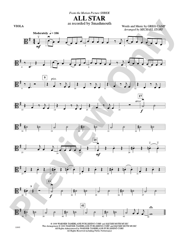 Great Movie Themes: Viola: Viola Part - Digital Sheet Music Download