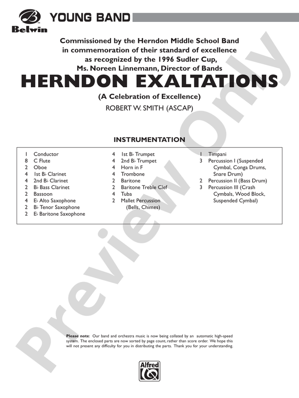 Herndon Exaltations (A Celebration of Excellence)