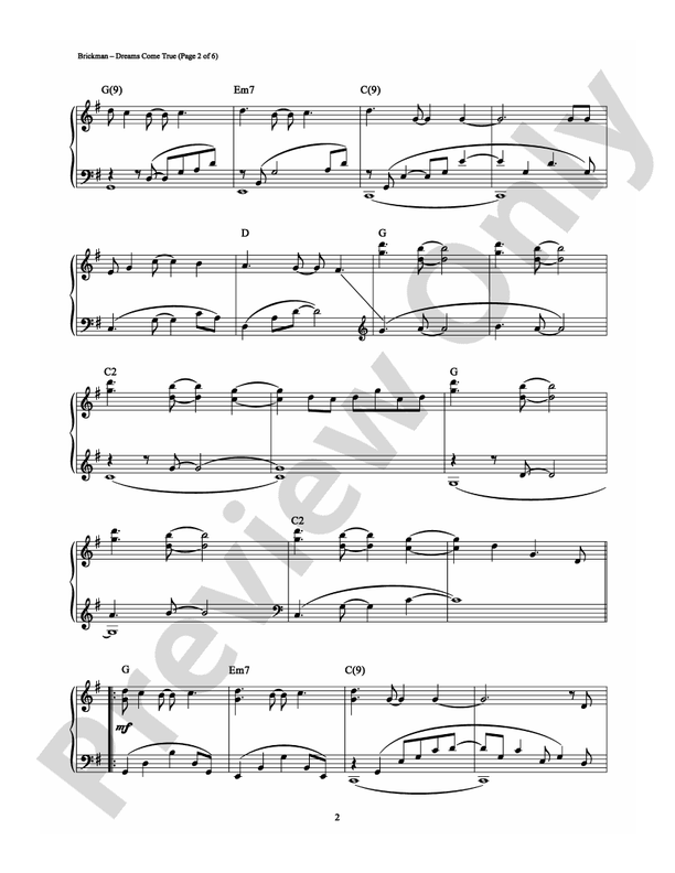Dreams Come True: Piano: Jim Brickman - Digital Sheet Music Download