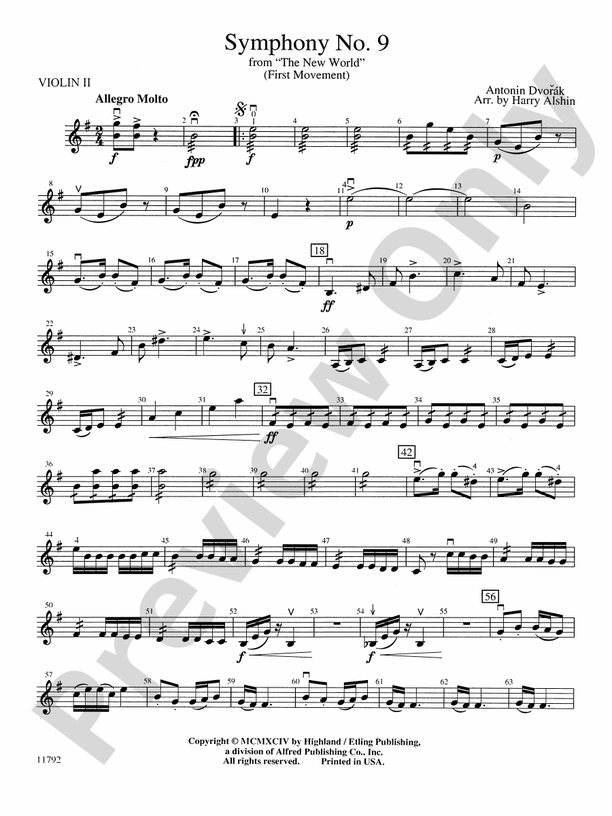 New World Symphony: 2nd Violin