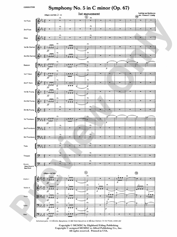 Beethoven's Symphony No. 5, 1st Movement