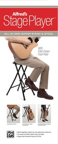 GUITAR STOOL WITH STAND+楽譜クリップ付き Amazon.com: EASTROCK Portable Guitar Stool with Guitar Stand