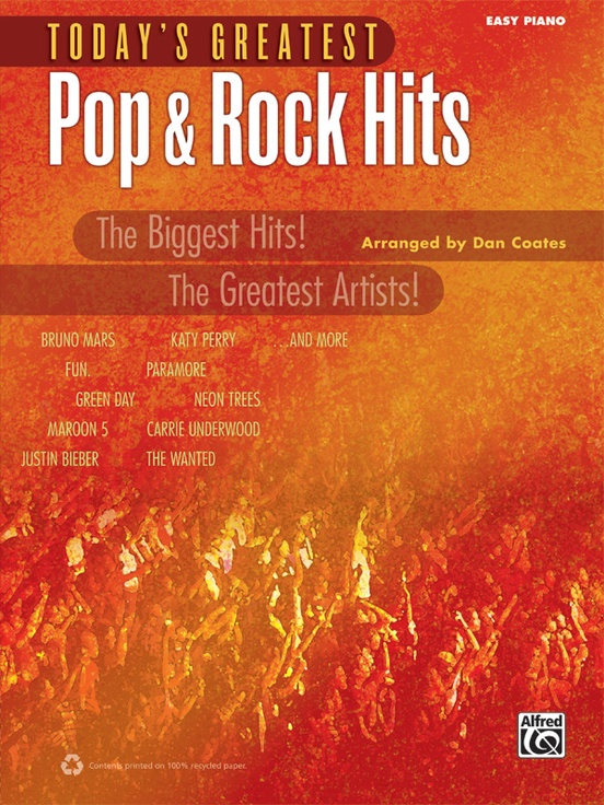 Today's Greatest Pop & Rock Hits: Piano Book | Sheet Music