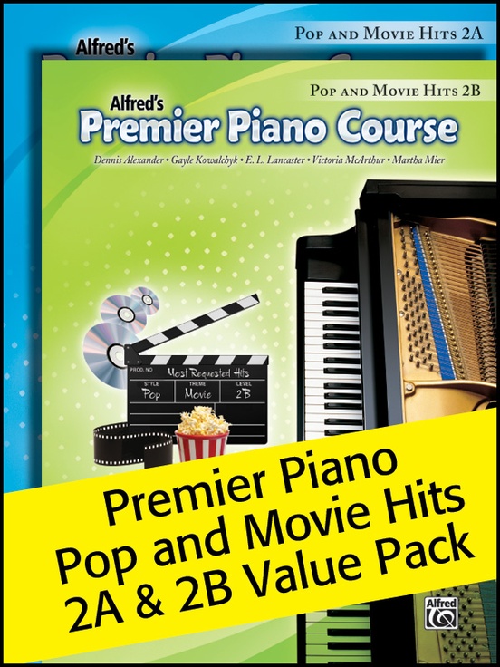 Premier Piano Course, Pop and Movie Hits 2A & 2B (Value Pack)