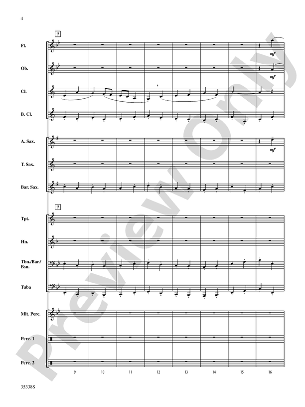 March from First Suite for Military Band: Score