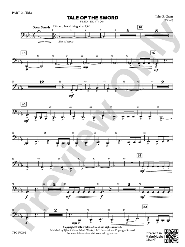 Tale Of The Sword Part 2 Tuba Part 2 Tuba Part Tyler S Grant