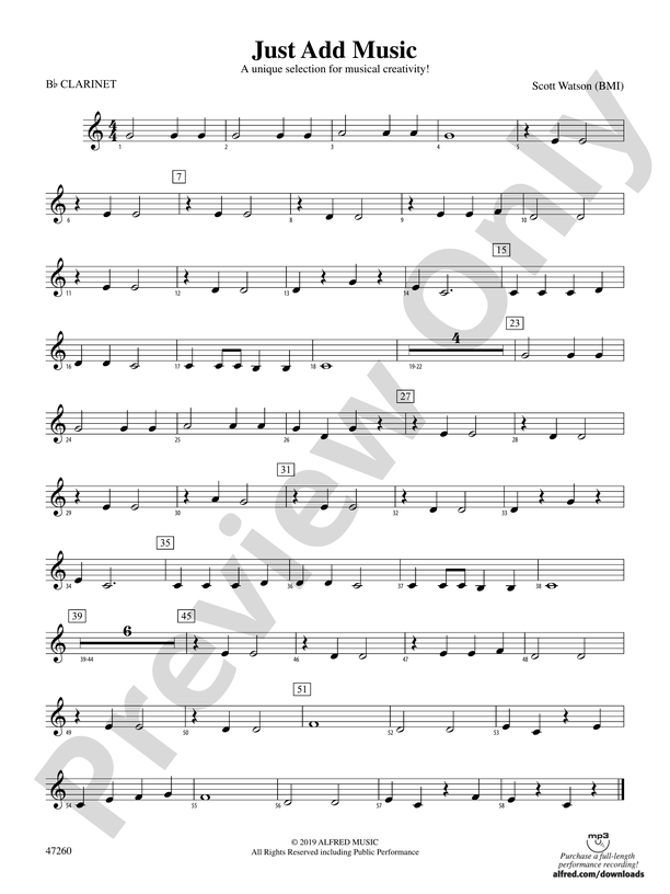 Made You Look: 1st B-flat Clarinet: 1st B-flat Clarinet Part - Digital  Sheet Music Download