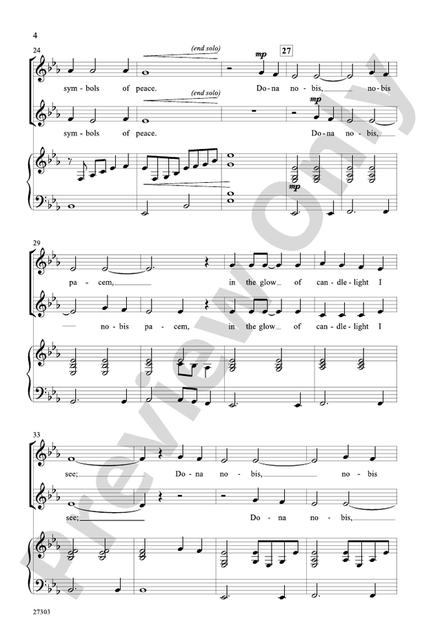 One Candle 2 Part Choral Octavo Andy Beck Digital Sheet Music Download