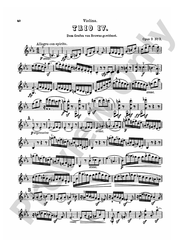 Beethoven: String Trio Compilations: 4. Trio, Op. 9, No. 3 in C Minor ...