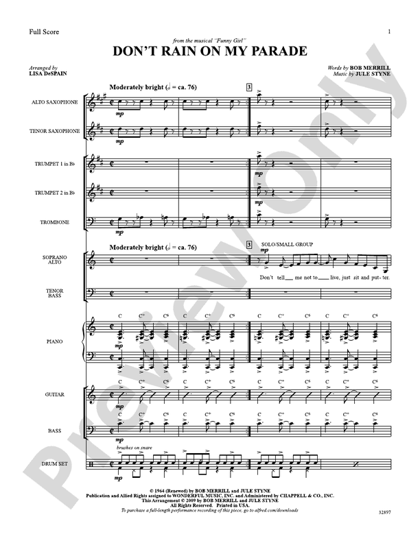 Don't Rain on My Parade (from the musical Funny Girl)