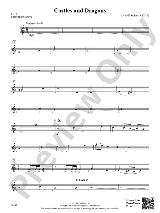 Castles and Dragons Part 2 F Instruments Part 2 F Instruments