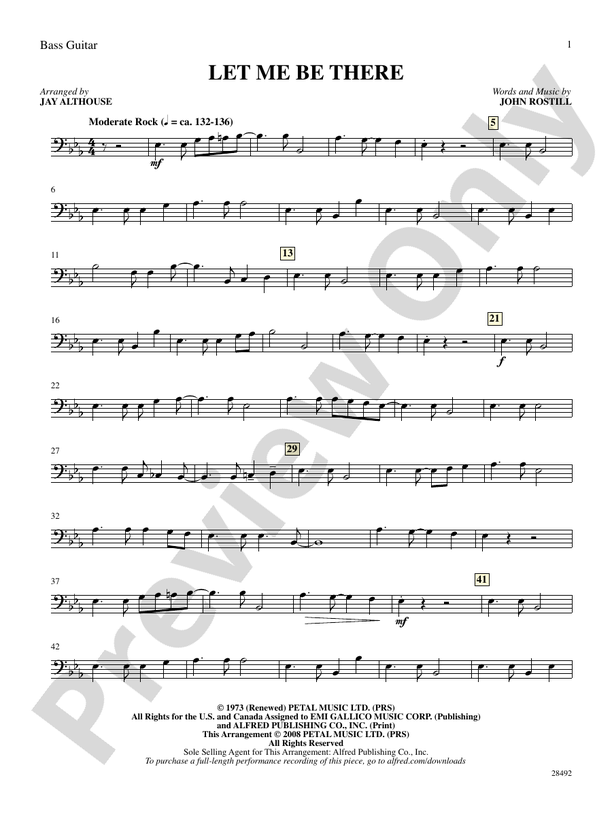 Let Me Be There: String Bass