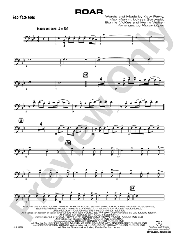 Roar: 3rd Trombone