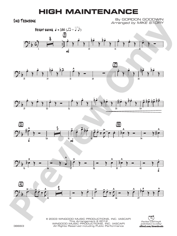 High Maintenance: 2nd Trombone