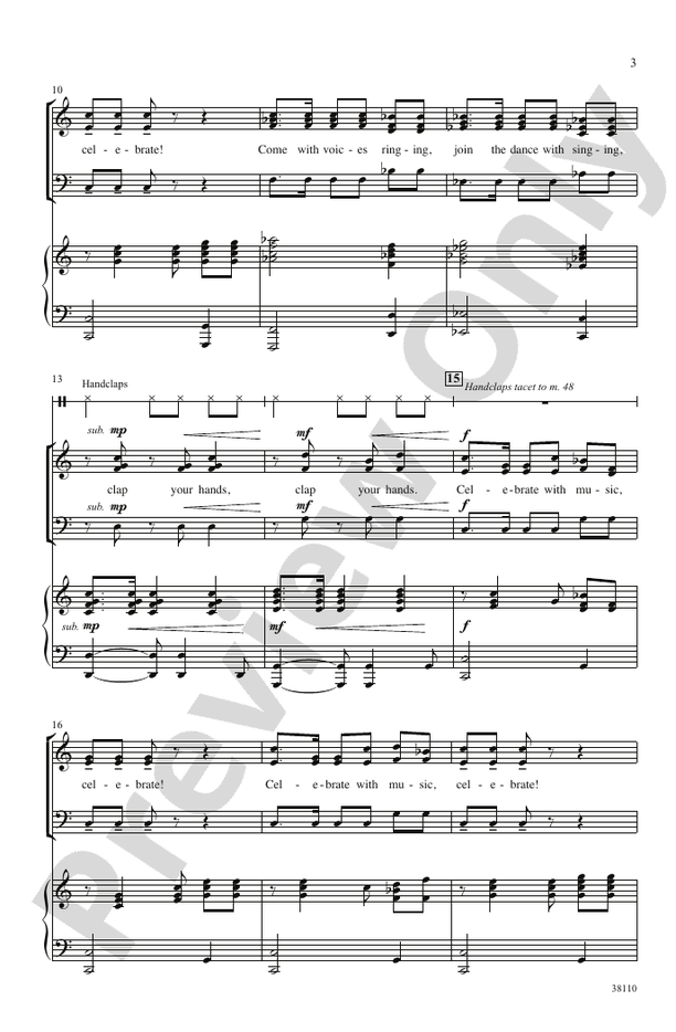 Celebrate With Music!: SAB Choral Octavo: Greg Gilpin - Digital Sheet ...