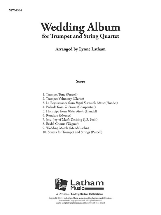Wedding Album for Trumpet and String Quartet