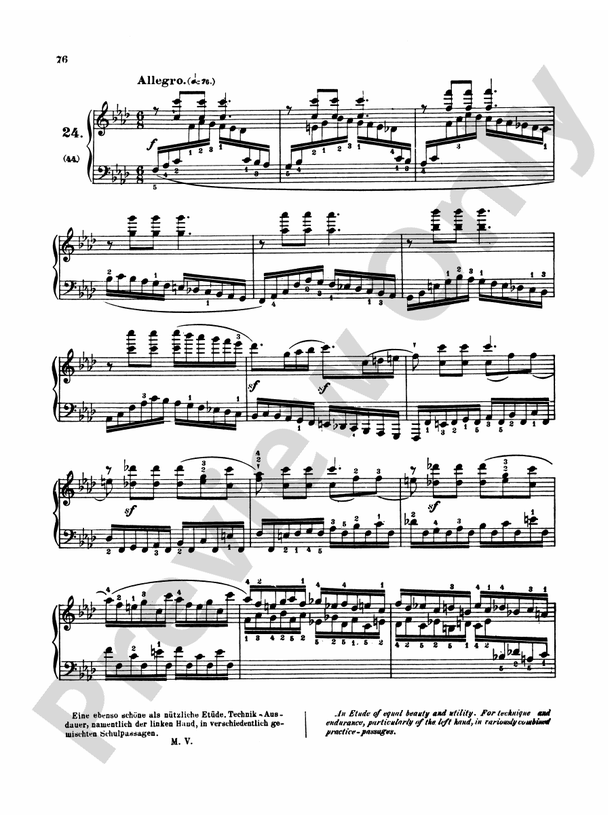 Clementi Gradus ad Parnassum (Volume I) No. 24, F Minor Part