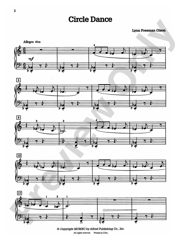 Circle Dance - Piano Solo