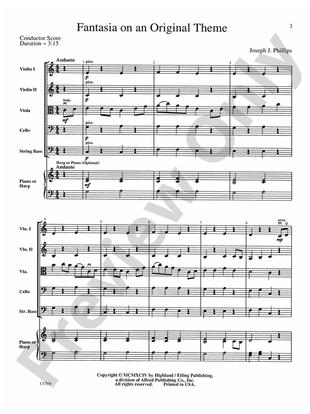 Fantasia on an Original Theme