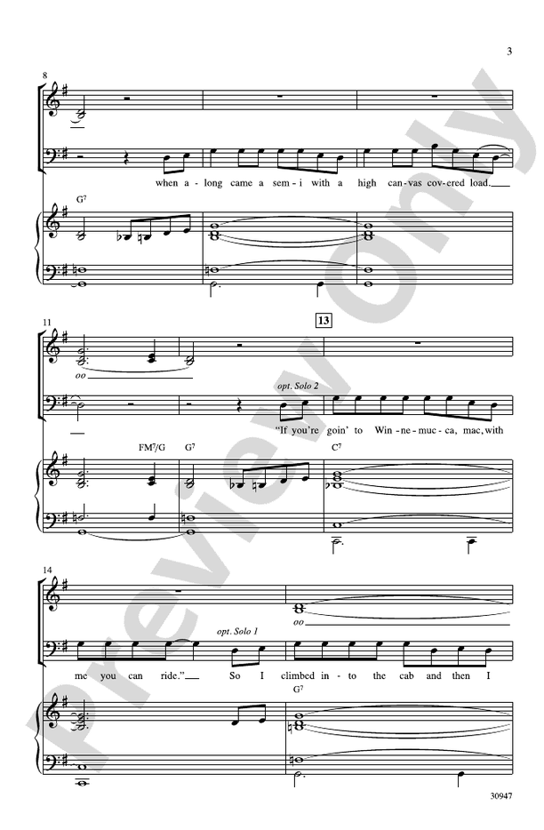 I've Been Everywhere: SATB Choral Octavo: Geoff Mack - Digital Sheet ...