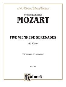 Five Viennese Serenades K. 439b: String Trio Book: Wolfgang