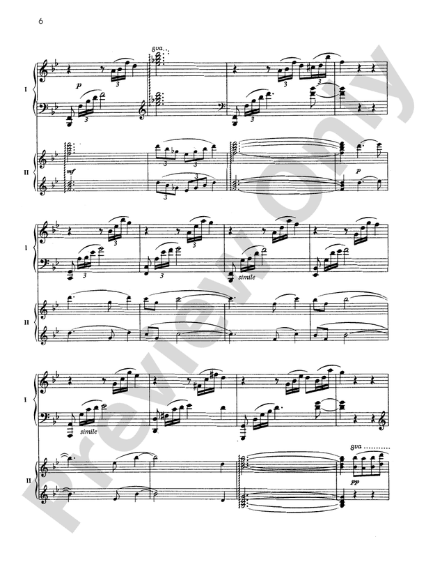 Fantaisie-tableaux (Suite No. 1), Opus 5 - I. Barcarolle - Piano Duo (2 Pianos, 4 Hands)