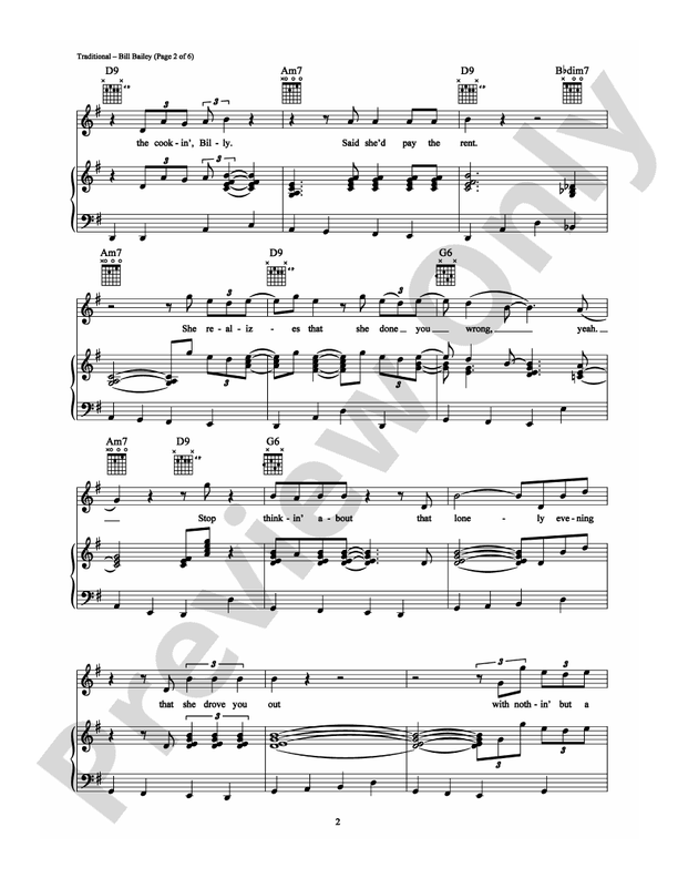 Bill Bailey: Piano/Vocal/Chords: Sam Cooke - Digital Sheet Music