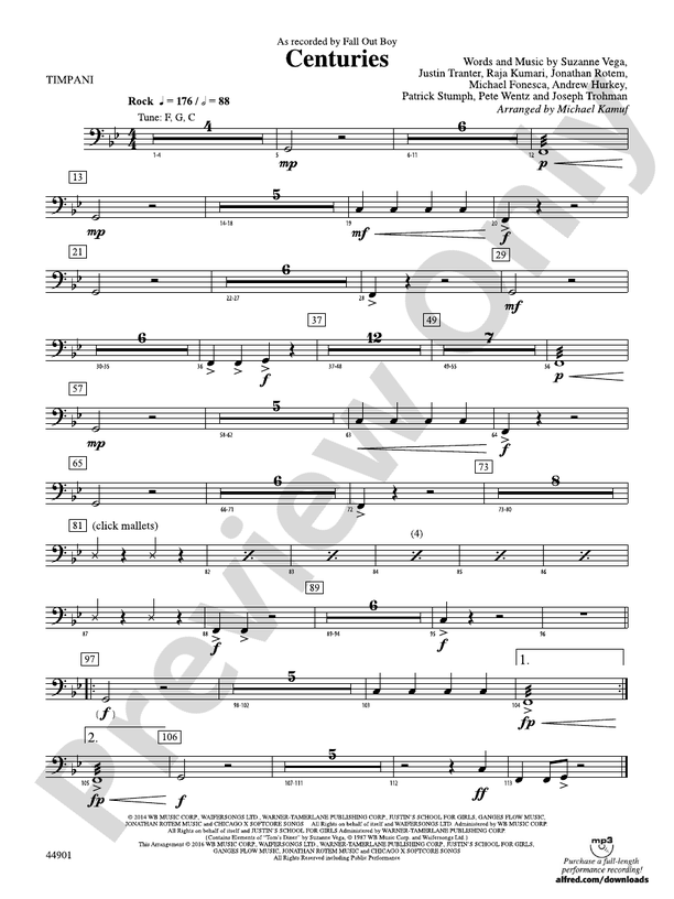 Centuries: Timpani