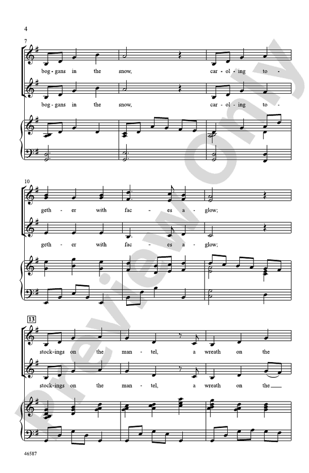 My Christmas Tree SSA Choral Octavo Alan Menken Digital Sheet Music