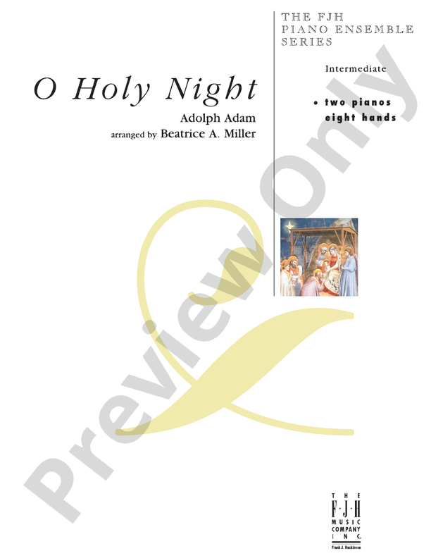 O Holy Night Piano Adolph Adam Digital Sheet Music Download