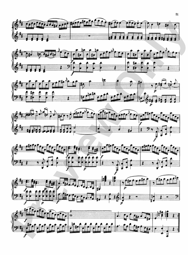 Mozart Sonatas (Volume A) Sonata in D Major, K. 284 Part Digital Sheet Music Download