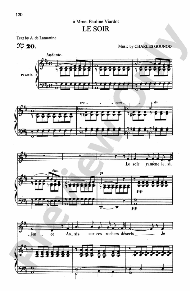 Gounod: Songs, Volume I, Medium Voice (French)