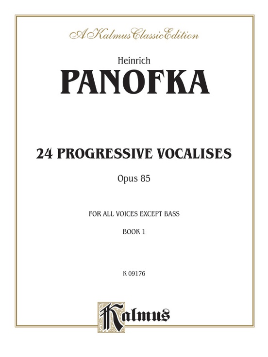Twenty-four Progressive Vocalises, Opus 85, Volume I