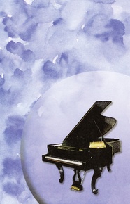 Schaum Recital Programs (Blank) #29: Piano with Watercolor