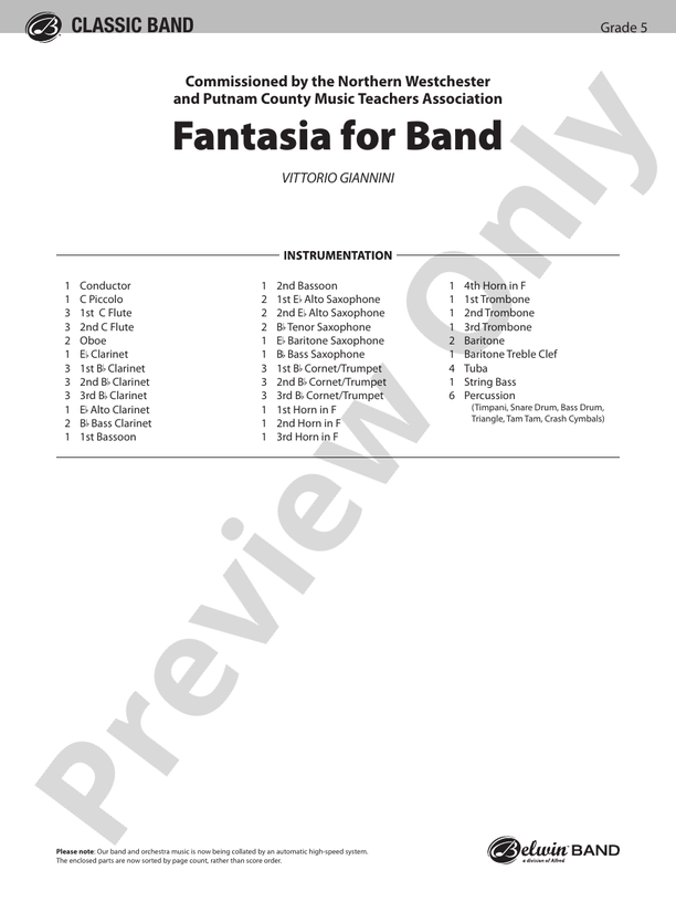Fantasia for Band