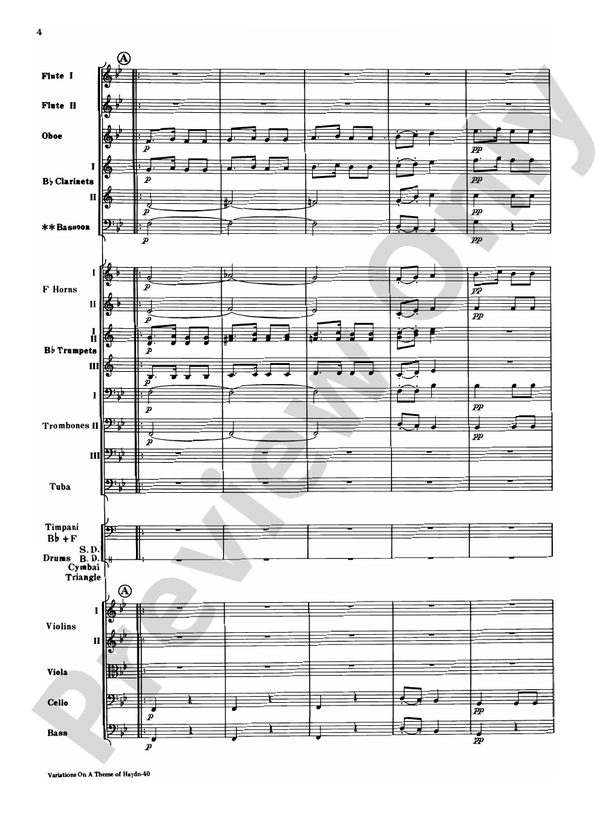 Variations on a Theme of Haydn