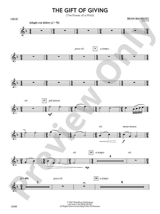 The Gift of Giving: Oboe