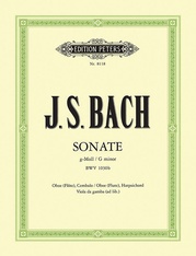 Sonata in G minor BWV 1030b f. Oboe (Flute) and Harpsichord (Vdg./Cello ad lib.)