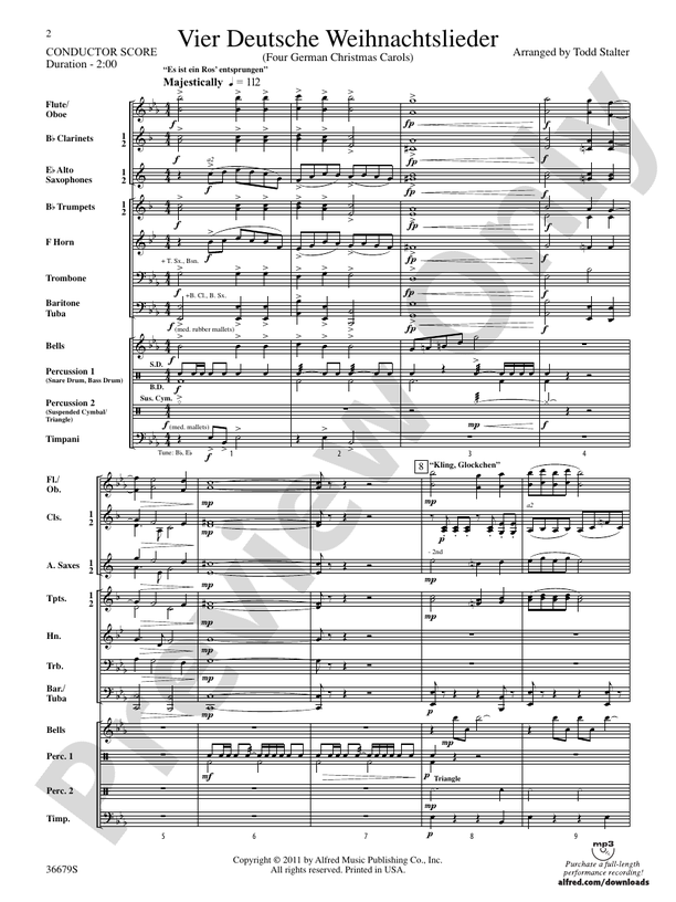 Vier Deutsche Weihnachtslieder
