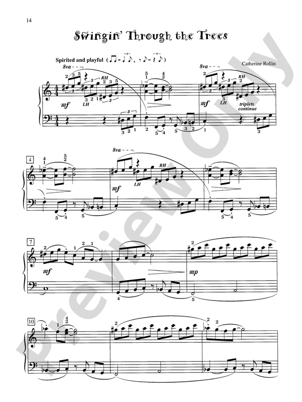 Swingin' Through the Trees - Piano Solo