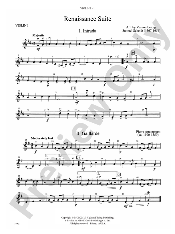 Classics For Contest 1st Violin 1st Violin Part Digital Sheet Music Download 8459