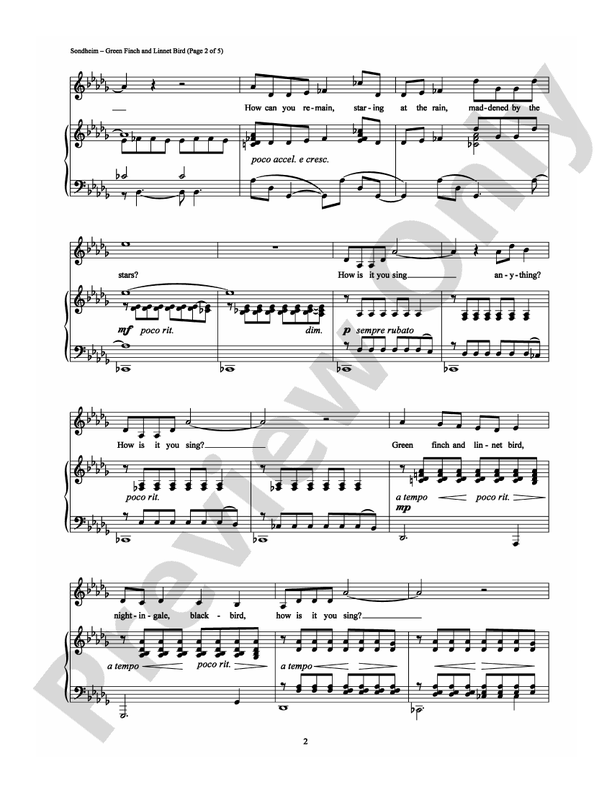 Green Finch And Linnet Bird Sheet Music Pdf