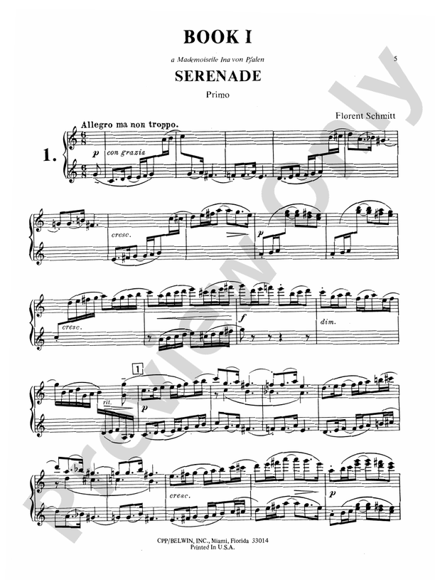 Menuett à Quatre Mains | Duets | Piano Duets & Trios