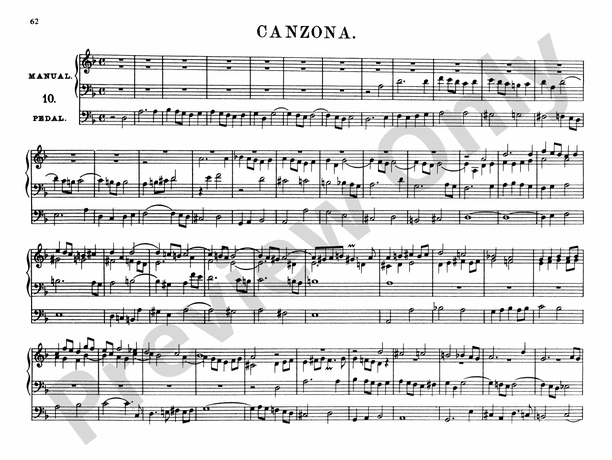 Bach: Complete Organ Works, Volume IV: No. 10, Canzona Part - Digital