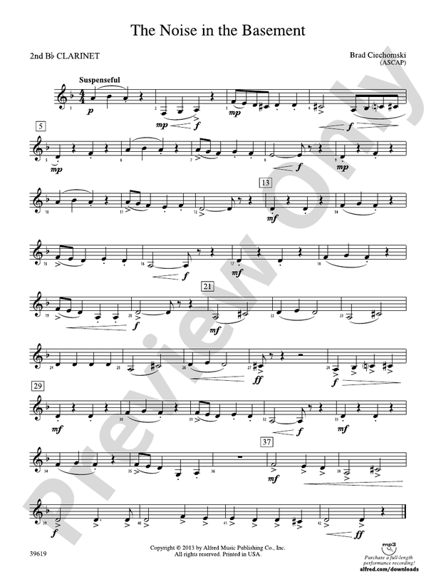 The Noise in the Basement: 2nd B-flat Clarinet