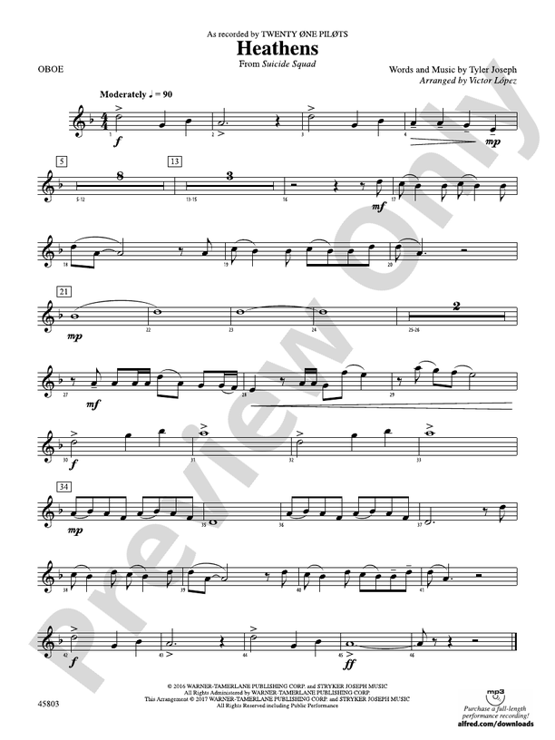 Heathens: Oboe