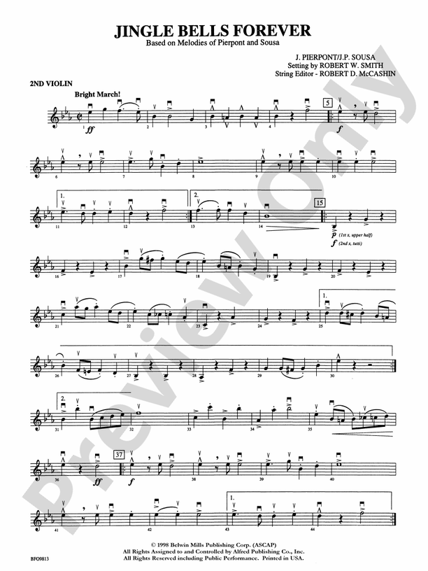 Jingle Bells Forever: 2nd Violin
